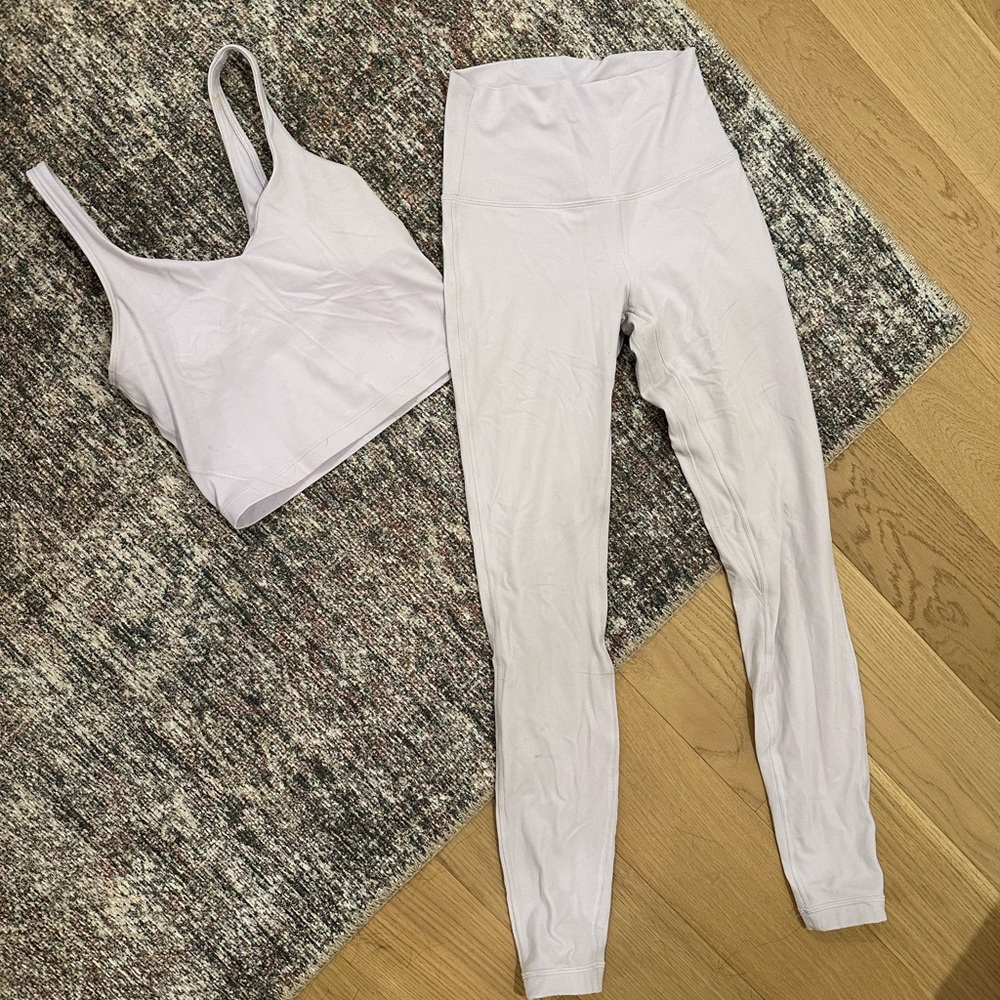 Lululemon Light Purple Align Set